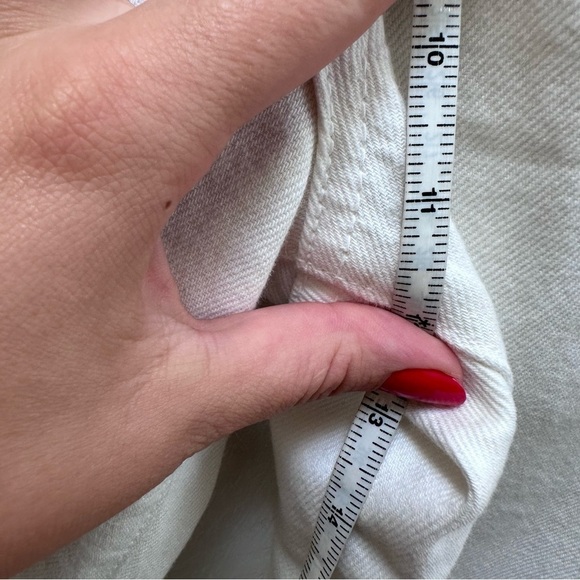 SLVRLAKE London white high rise straight leg jeans white 26 - Picture 4 of 9